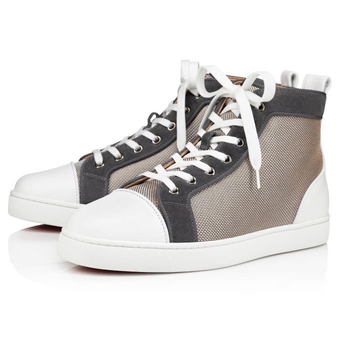 Tenis Christian Louboutin Louis Orlato Creative Fabric Sneakers Hombre Blancos Grises | MX-51877