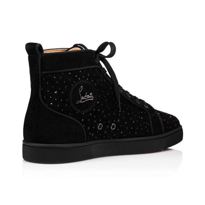 Tenis Christian Louboutin Louis Orlato Creative Cuero Sneakers Hombre Negros | MX-62262