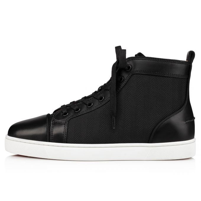 Tenis Christian Louboutin Louis Orlato Creative Fabric Sneakers Hombre Negros | MX-69633