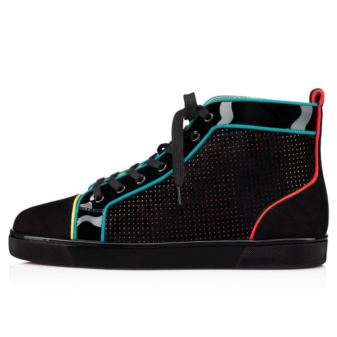 Tenis Christian Louboutin Louis Orlato Velvet Sneakers Hombre Multicolor | MX-06538