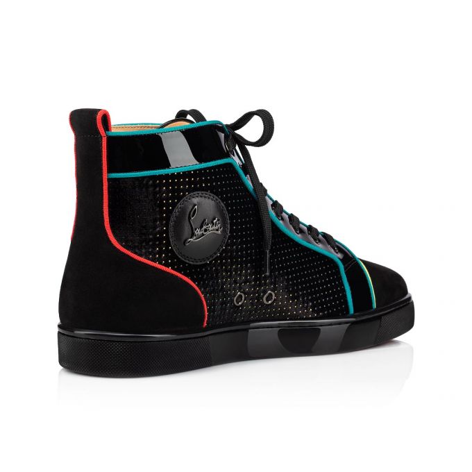 Tenis Christian Louboutin Louis Orlato Velvet Sneakers Hombre Multicolor | MX-06538