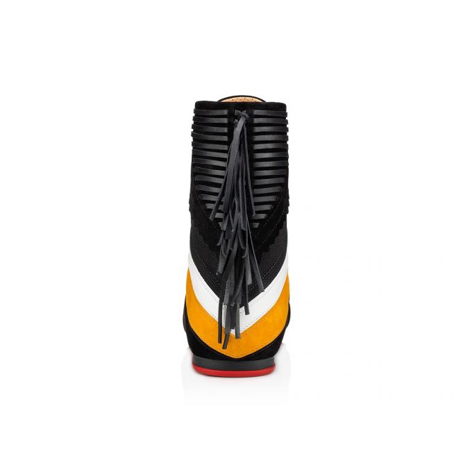 Tenis Christian Louboutin My K.O. Version Veau Velours Sneakers Hombre Negros | MX-30407