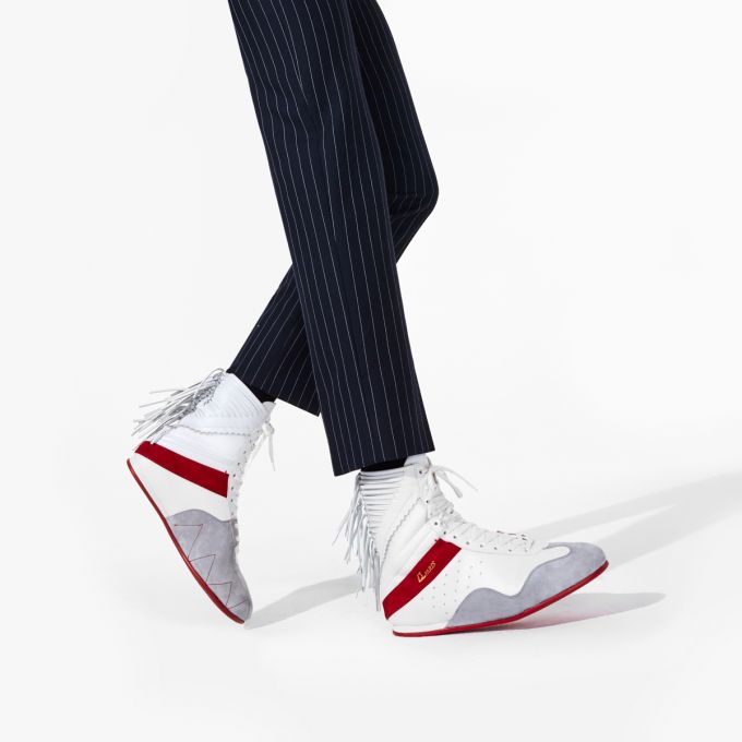 Tenis Christian Louboutin My K.O. Version Calf Sneakers Hombre Blancos | MX-56871