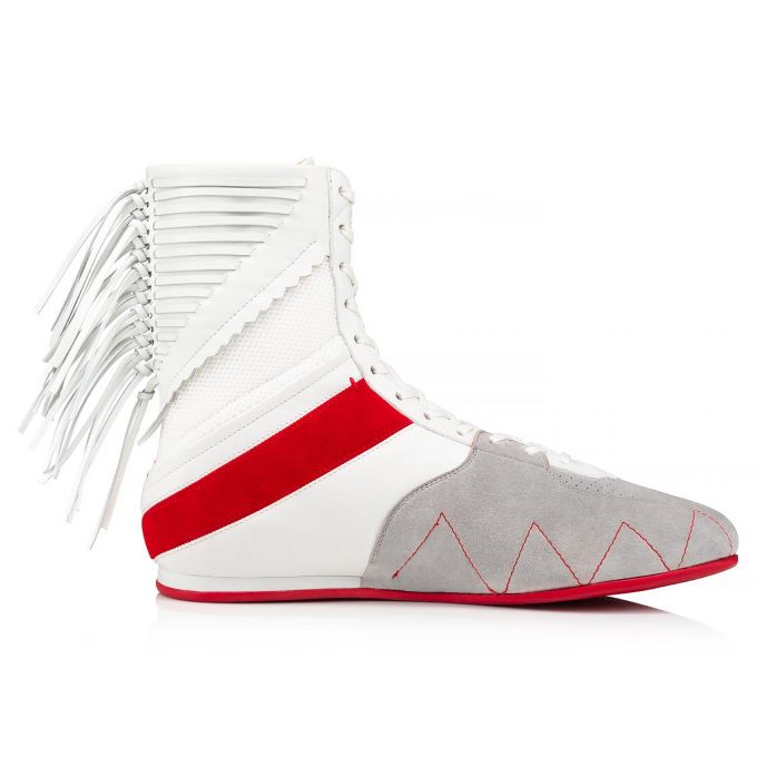 Tenis Christian Louboutin My K.O. Version Calf Sneakers Hombre Blancos | MX-56871