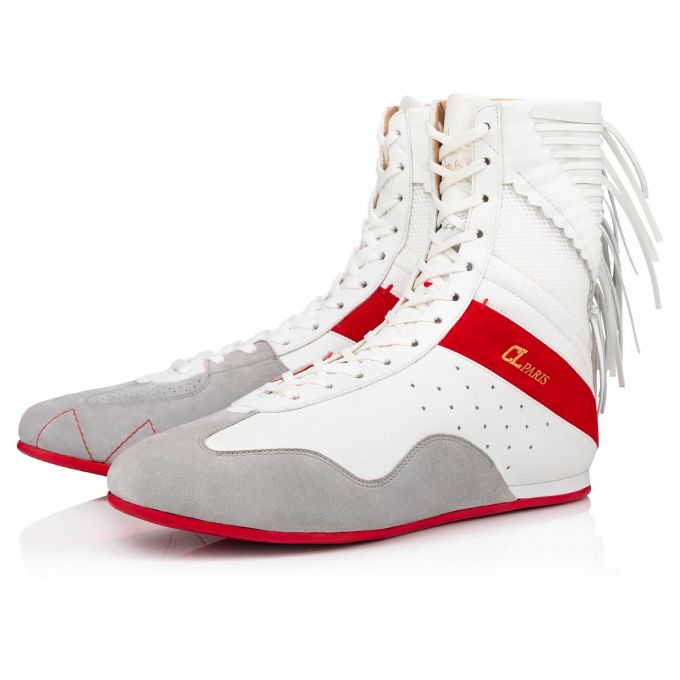 Tenis Christian Louboutin My K.O. Version Calf Sneakers Hombre Blancos | MX-56871