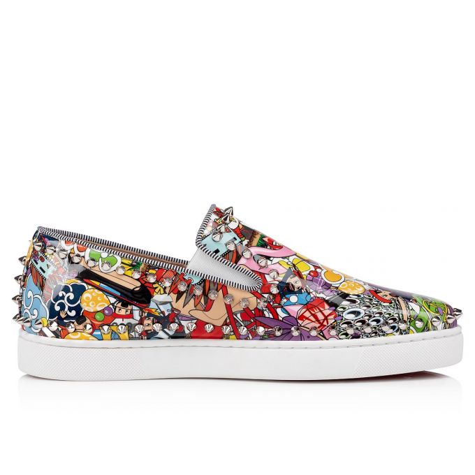 Tenis Christian Louboutin Pik Barco Creative Cuero Sneakers Hombre Multicolor | MX-38828