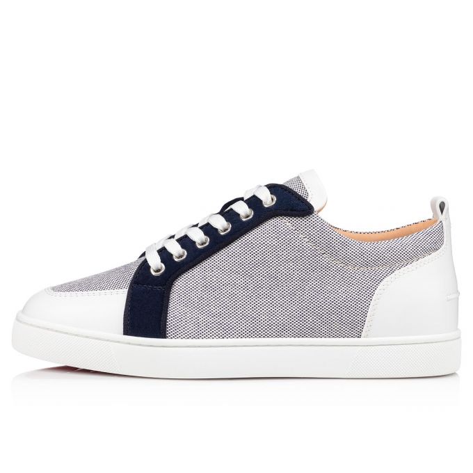 Tenis Christian Louboutin Rantulow Version Algodon Sneakers Hombre Azul Marino | MX-50440