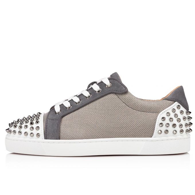 Tenis Christian Louboutin Seavaste 2 Orlato Creative Fabric Sneakers Hombre Blancos Grises | MX-11292