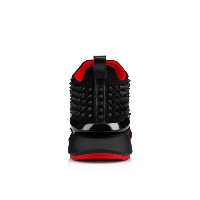 Tenis Christian Louboutin Spike Sock Donn 000 Mat Neopren Sneakers Mujer Negros | MX-34964