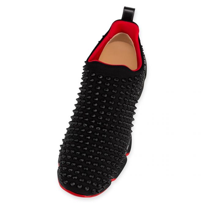 Tenis Christian Louboutin Spike Sock Donn 000 Mat Neopren Sneakers Mujer Negros | MX-34964