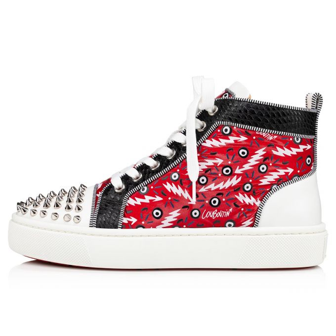 Tenis Christian Louboutin Super Lou Spikes Orlato Version Creative Fabric Sneakers Mujer Rojos | MX-55861