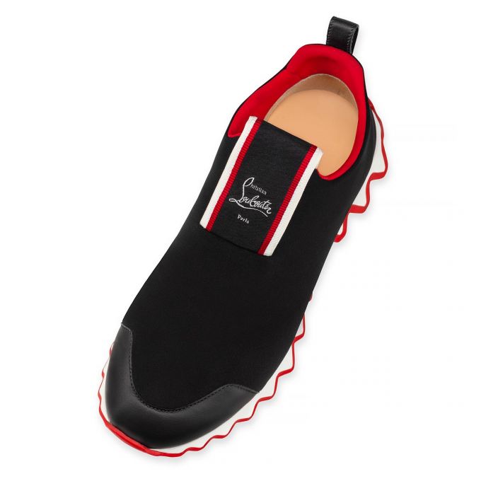 Tenis Christian Louboutin Tiketa Calf Sneakers Mujer Negros | MX-17383