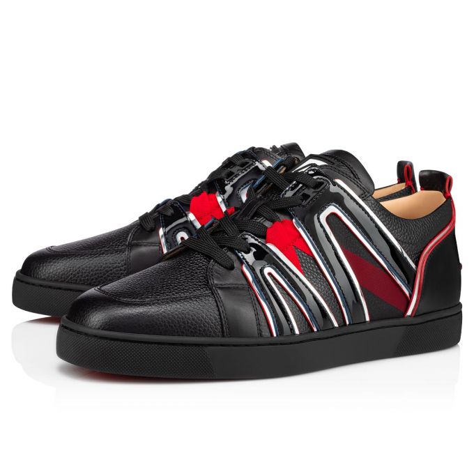 Tenis Christian Louboutin Vida Viva Calf Sneakers Hombre Negros | MX-31033