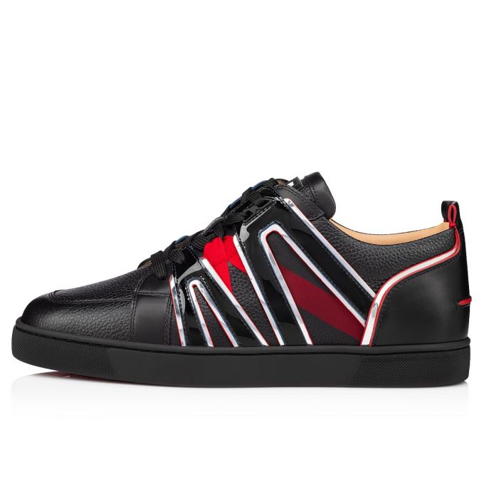 Tenis Christian Louboutin Vida Viva Calf Sneakers Hombre Negros | MX-31033