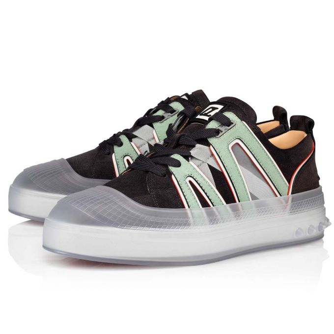 Tenis Christian Louboutin Vida Viva Gamuza Sneakers Hombre Grises | MX-05836