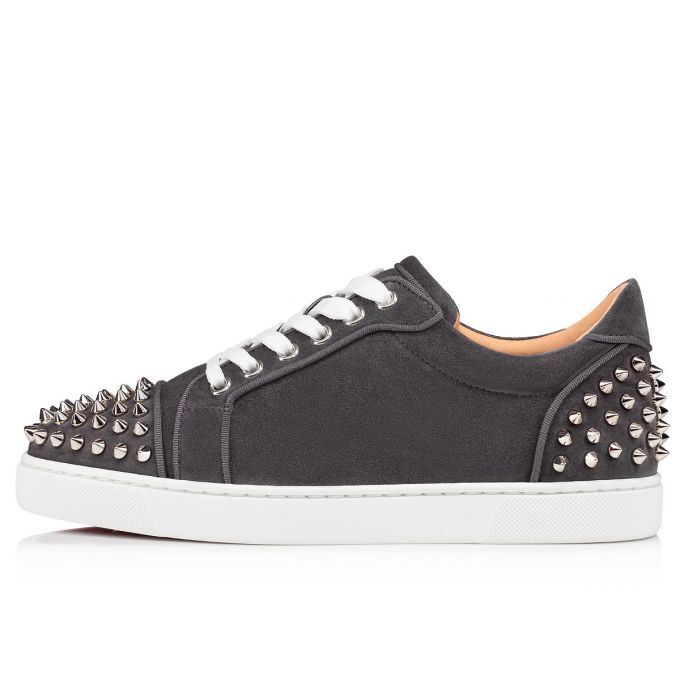 Tenis Christian Louboutin Vieira 2 Orlato Veau Velours Sneakers Mujer Grises | MX-46958