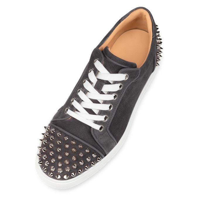 Tenis Christian Louboutin Vieira 2 Orlato Veau Velours Sneakers Mujer Grises | MX-46958