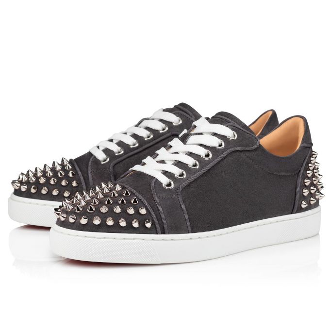 Tenis Christian Louboutin Vieira 2 Orlato Veau Velours Sneakers Mujer Grises | MX-46958