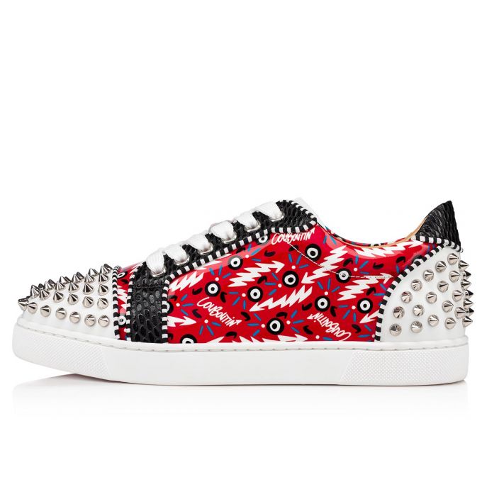 Tenis Christian Louboutin Vieira 2 Orlato Version Charol Sneakers Mujer Rojos | MX-59497