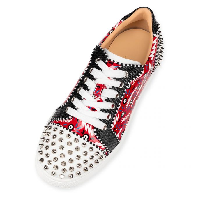 Tenis Christian Louboutin Vieira 2 Orlato Version Charol Sneakers Mujer Rojos | MX-59497