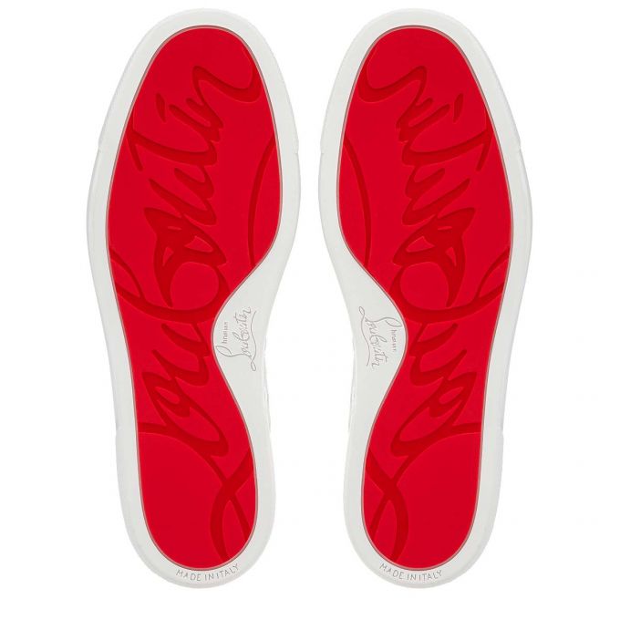 Tenis Christian Louboutin Vieira Orlato Encaje Sneakers Mujer Blancos Azules | MX-53234