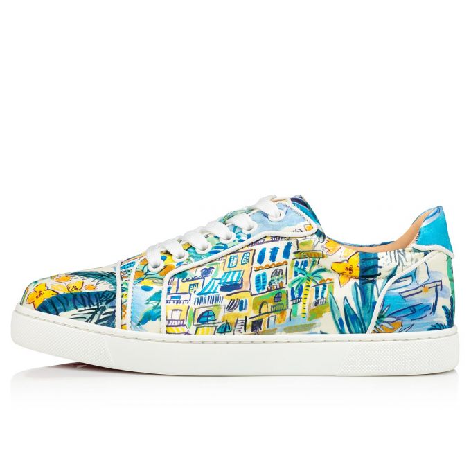 Tenis Christian Louboutin Vieira Silk Sneakers Mujer Multicolor | MX-74011