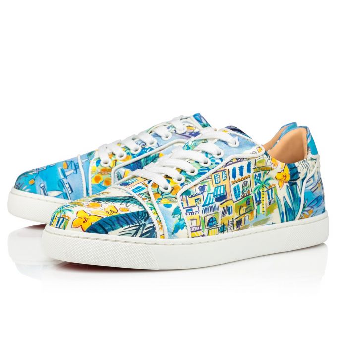 Tenis Christian Louboutin Vieira Silk Sneakers Mujer Multicolor | MX-74011