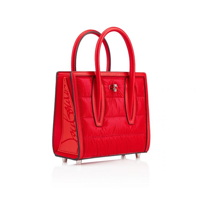 Top Handles Christian Louboutin Paloma S Mini Creative Fabric Top Handles Mujer Rojos | MX-91708