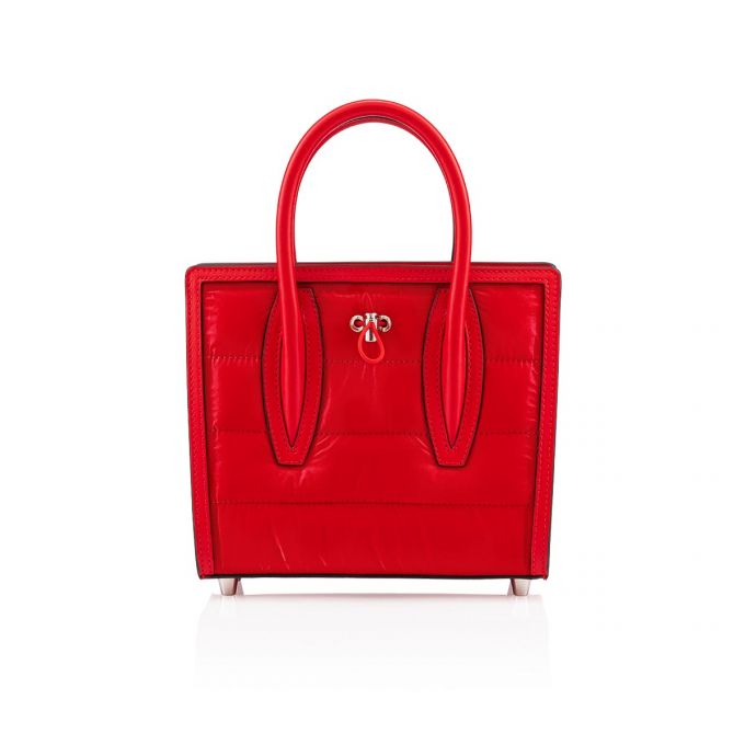 Top Handles Christian Louboutin Paloma S Mini Creative Fabric Top Handles Mujer Rojos | MX-91708