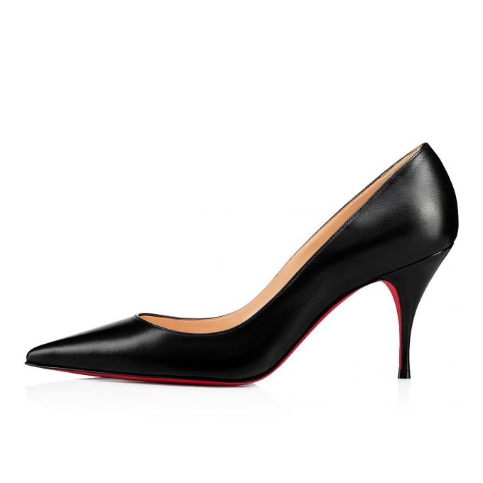 Zapatos De Salon Christian Louboutin Clare 080 80 Nappa Cuero Pumps Mujer Negros | MX-11047