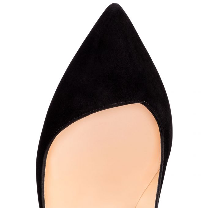 Zapatos De Salon Christian Louboutin Corneille 100 100 Veau Velours Pumps Mujer Negros | MX-41564