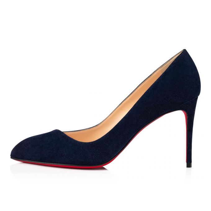 Zapatos De Salon Christian Louboutin Corneille 085 85 Nocturne Veau Velours Pumps Mujer Negros | MX-76726