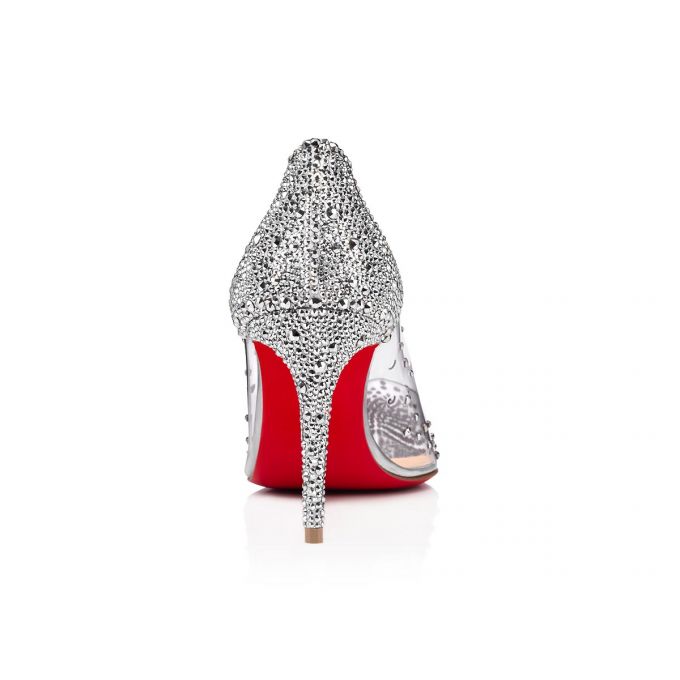 Zapatos De Salon Christian Louboutin Degrastrassita 85 Pvc Pumps Mujer Plateados | MX-78748