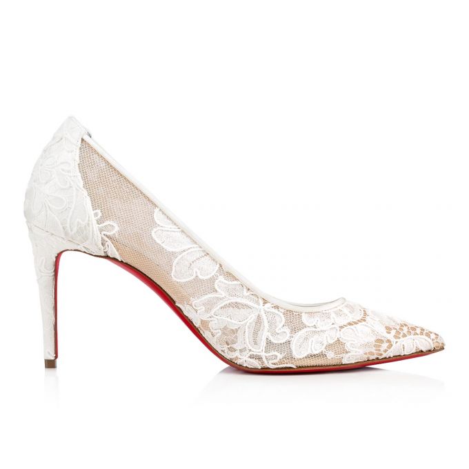 Zapatos De Salon Christian Louboutin Encaje 554 085 85 Version Off Dentelle Pumps Mujer Blancos | MX-38146