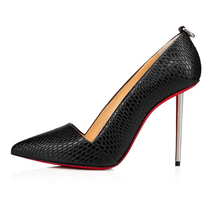 Zapatos De Salon Christian Louboutin Epic Et Pointe 100 Calf Pumps Mujer Negros | MX-10463