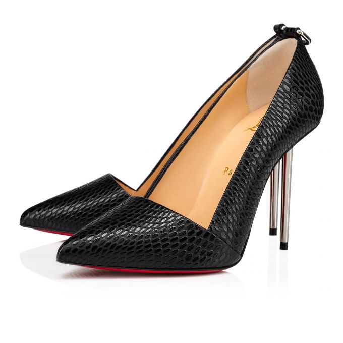 Zapatos De Salon Christian Louboutin Epic Et Pointe 100 Calf Pumps Mujer Negros | MX-10463