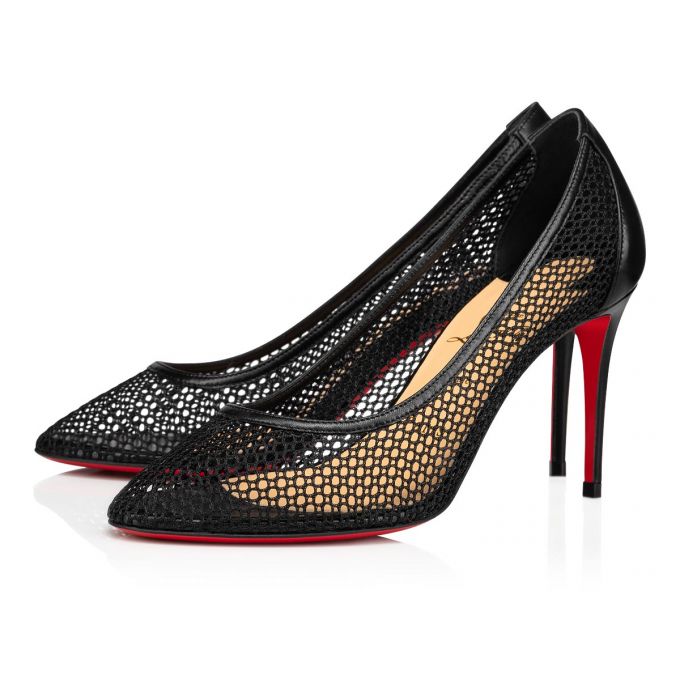 Zapatos De Salon Christian Louboutin Filomena 85 Encaje Pumps Mujer Negros | MX-74080