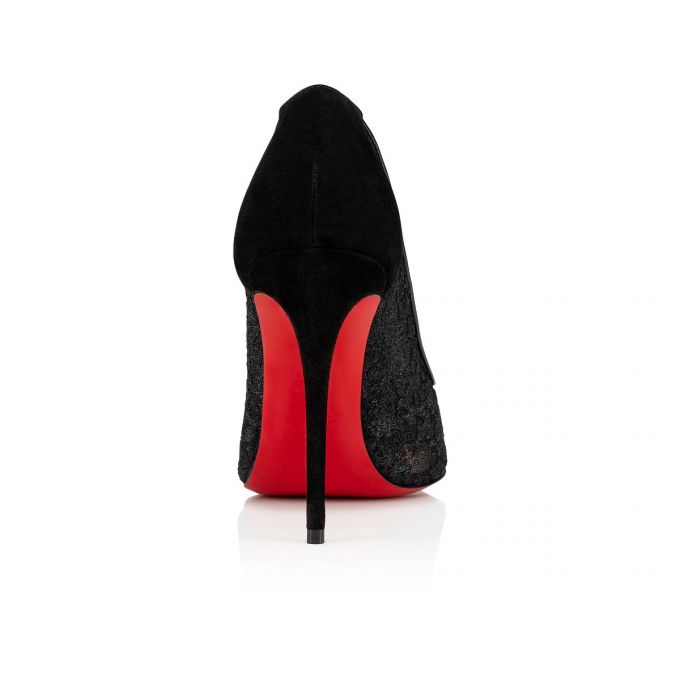 Zapatos De Salon Christian Louboutin Follies Encaje 100 Version Dentelle Pumps Mujer Negros | MX-66088