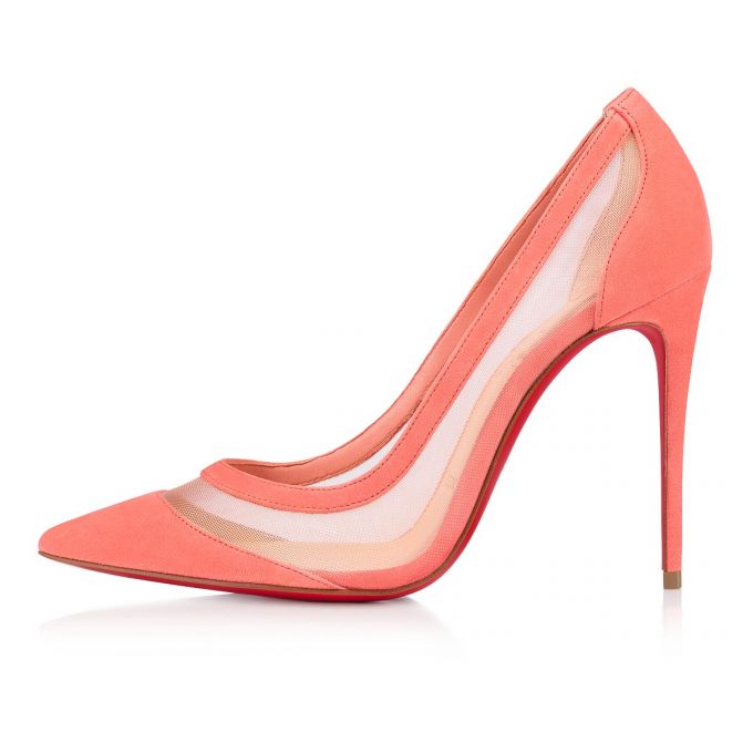 Zapatos De Salon Christian Louboutin Galativi 100 Fabric Pumps Mujer Rosas | MX-27975