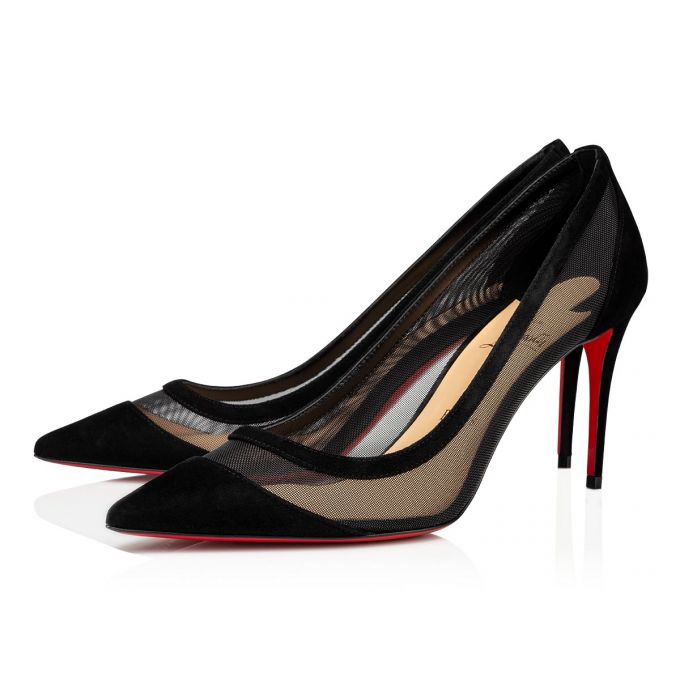 Zapatos De Salon Christian Louboutin Galativi 85 Version Veau Velours Pumps Mujer Negros | MX-99787