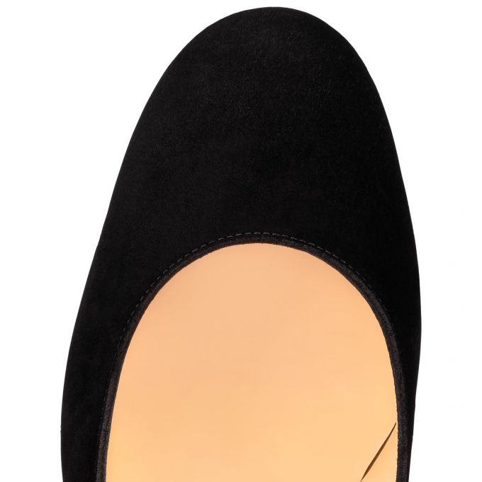 Zapatos De Salon Christian Louboutin Gennana 85 Veau Velours Pumps Mujer Negros | MX-48237