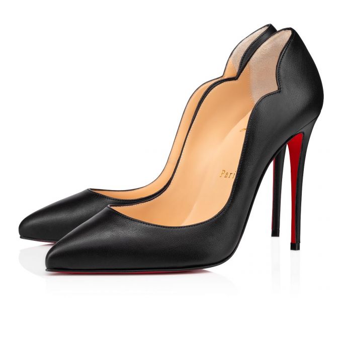 Zapatos De Salon Christian Louboutin Hot Chick 100 Nappa Pumps Mujer Negros | MX-38932