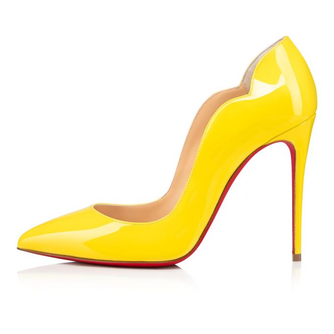 Zapatos De Salon Christian Louboutin Hot Chick 100 100 Citronnade Charol Pumps Mujer Amarillos | MX-50619