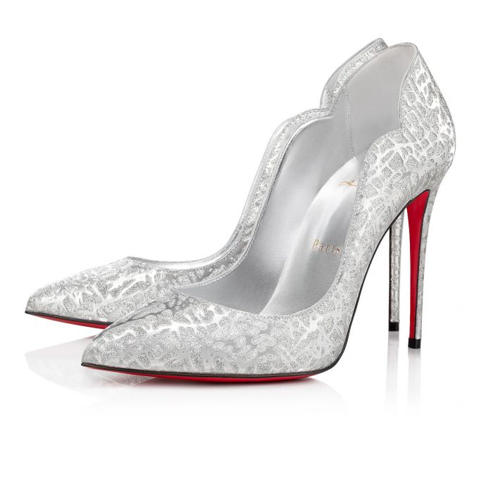 Zapatos De Salon Christian Louboutin Hot Chick 100 Specchio/Laminato Pumps Mujer Plateados | MX-75740