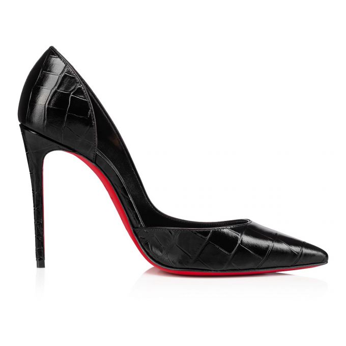 Zapatos De Salon Christian Louboutin Iriza 100 Calf Pumps Mujer Negros | MX-01640