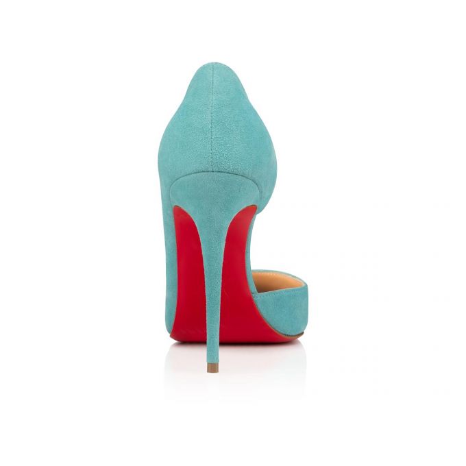 Zapatos De Salon Christian Louboutin Iriza 100 100 Noumea Veau Velours Pumps Mujer Turquesa | MX-12685