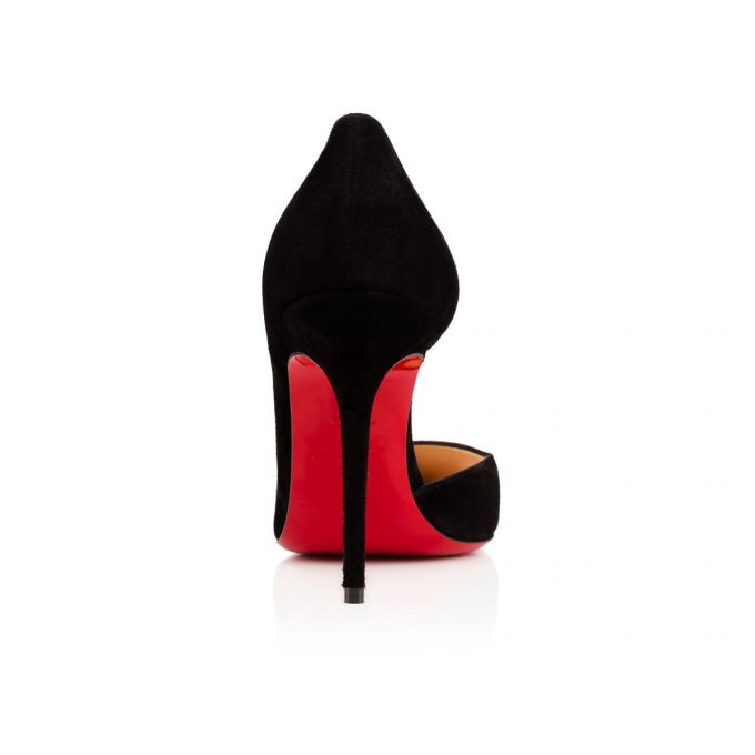 Zapatos De Salon Christian Louboutin Iriza 100 100 Veau Velours Pumps Mujer Negros | MX-13099