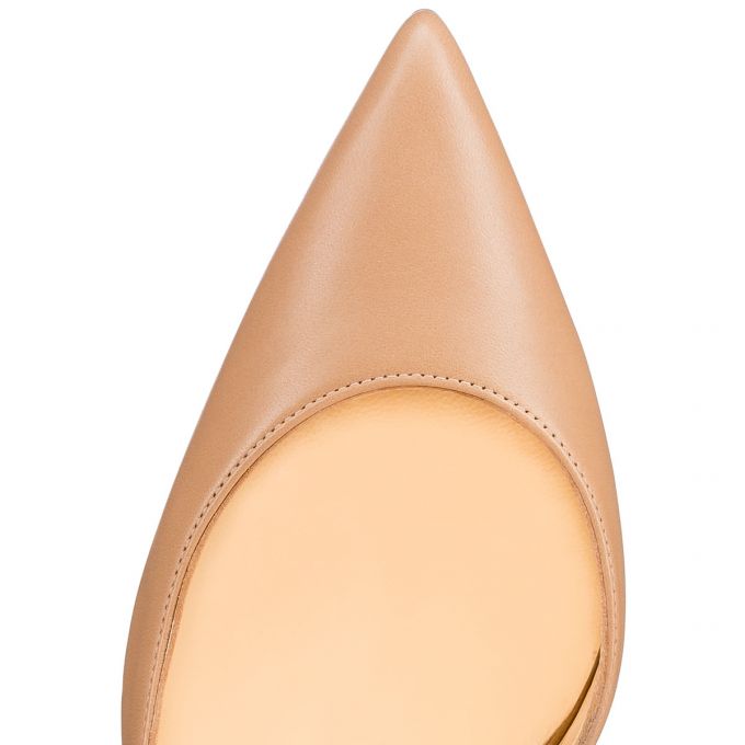 Zapatos De Salon Christian Louboutin Iriza 100 Nappa Pumps Mujer Beige | MX-15345