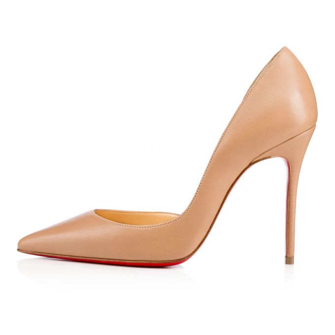 Zapatos De Salon Christian Louboutin Iriza 100 Nappa Pumps Mujer Beige | MX-15345