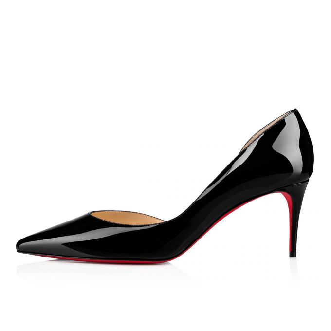 Zapatos De Salon Christian Louboutin Iriza 070 70 Charol Pumps Mujer Negros | MX-22163